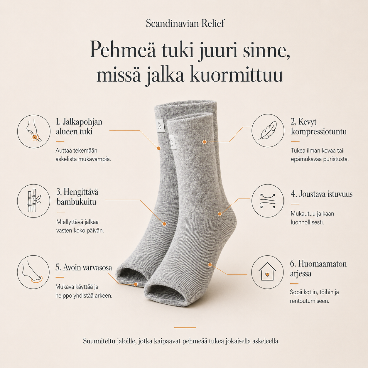 Premium Bamboo Support Socks